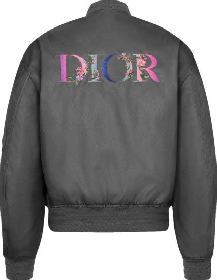 dior bomber jacket flowers|Dior bomber jacket women's.